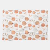 Herfst pompoenen en bladeren theedoek (Horizontaal)