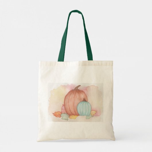 Herfst Pompoenen en bladeren Tote Bag (Achterkant)