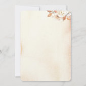 Herfst pompoenen en bloemen in landelijke stijl kaart (Achterkant)