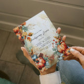 Herfst pompoenen en dennenappels Thanksgiving Kaart