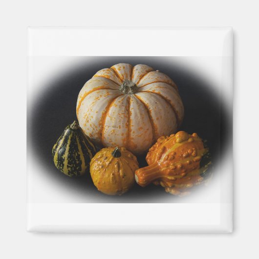 Herfst pompoenen en pompoen magneet (Voorkant)