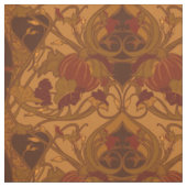 Herfst Pompoenen en Vines Designer Fabric Stof (Swatch)