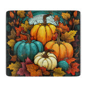 Herfst pompoenen glassnijplank snijplank (Voorkant)