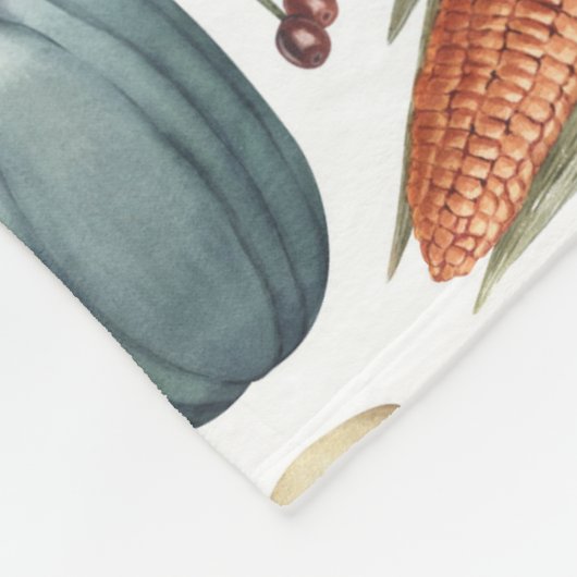 Herfst Pompoenen & Herfst Bladeren Patroon Fleece Deken (Hoek)