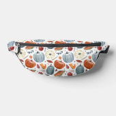 Herfst Pompoenen & Herfst Bladeren Patroon Heuptasje (Liggend)