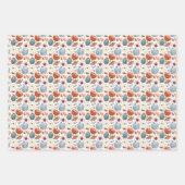 Herfst Pompoenen & Herfst Bladeren Patroon Inpakpapier Vel (Voorkant 2)