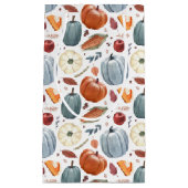 Herfst Pompoenen & Herfst Bladeren Patroon Klein Cadeauzakje (Voorkant)