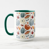 Herfst Pompoenen & Herfst Bladeren Patroon Mok (Links)