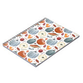 Herfst Pompoenen & Herfst Bladeren Patroon Notitieboek (Linkerzijde)