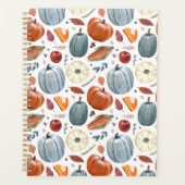 Herfst Pompoenen & Herfst Bladeren Patroon Planner (Voorkant)