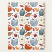 Herfst Pompoenen & Herfst Bladeren Patroon Planner (Achterkant)