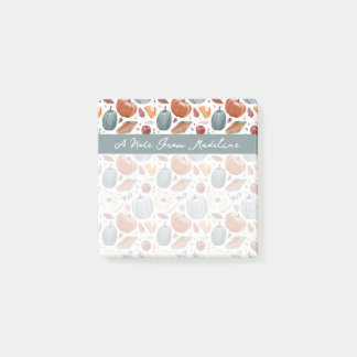 Herfst Pompoenen & Herfst Bladeren Patroon Post-it® Notes