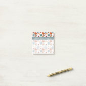 Herfst Pompoenen & Herfst Bladeren Patroon Post-it® Notes (Op bureau)
