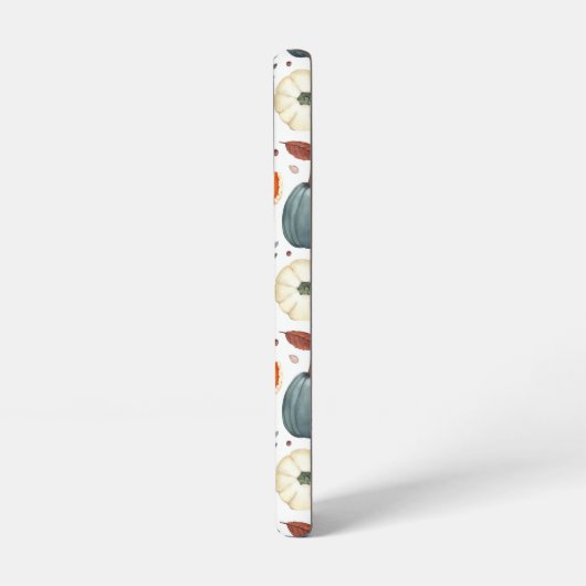 Herfst Pompoenen & Herfst Bladeren Patroon Samsung Galaxy Hoesje (Linkerkant)