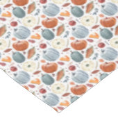 Herfst Pompoenen & Herfst Bladeren Patroon Tafelkleed (Gekanteld)