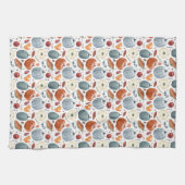 Herfst Pompoenen & Herfst Bladeren Patroon Theedoek (Horizontaal)