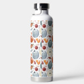 Herfst Pompoenen & Herfst Bladeren Patroon Waterfles (Rechts)