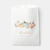 Herfst Pompoenen Herfst Bloemen | BABY SHOWER Bedankzakje (Voorkant)