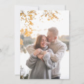 Herfst Pompoenen Herfst Bloemen Foto Save the Date Kaart (Achterkant)