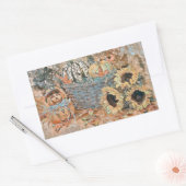  Herfst pompoenen herfst kleuren waterverf Show Rechthoekige Sticker (Envelop)