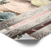 Herfst pompoenen herfstkleuren tekenen Poster (Hoek)