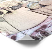 Herfst pompoenen herfstkleuren tekenen Poster (Hoek)