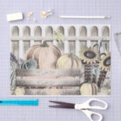 Herfst pompoenen herfstkleuren tekenen Tissuepapier (Craft)