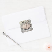  Herfst pompoenen herfstkleuren tekenen Vierkante Sticker (Envelop)