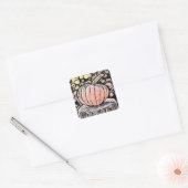  Herfst pompoenen herfstkleuren tekenen Vierkante Sticker (Envelop)