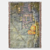 Herfst pompoenen herfstkleuren tekening Gooi B Deken (Voorkant Verticaal)