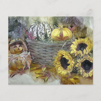 Herfst pompoenen herfstkleuren waterverf