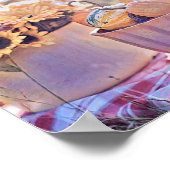  Herfst pompoenen herfstkleuren waterverf Poster (Hoek)