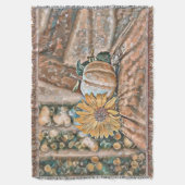  Herfst pompoenen herfstkleuren waterverf Thro Deken (Voorkant Verticaal)