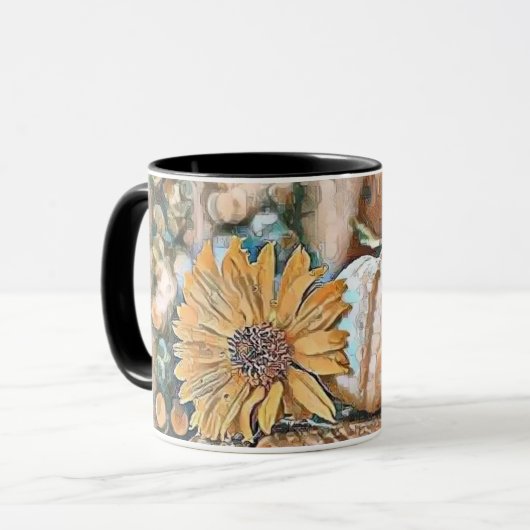  Herfst pompoenen herfstkleuren waterverf Thro Mok (Voorkant links)