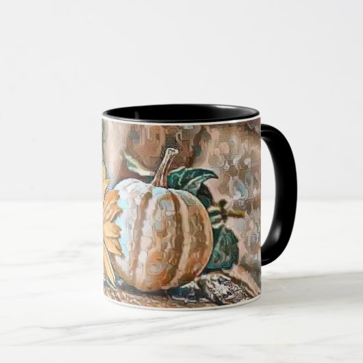  Herfst pompoenen herfstkleuren waterverf Thro Mok (Voorkant rechts)