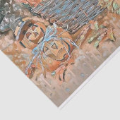  Herfst pompoenen herfstkleuren waterverf Tiss Tissuepapier (Detail)