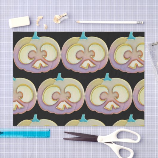  Herfst pompoenen herfstkleuren waterverf Tissuepapier (Craft)