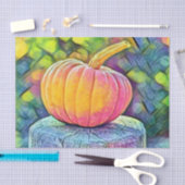 Herfst pompoenen herfstkleuren waterverf Tissuepapier (Craft)
