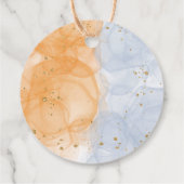 Herfst pompoenen Hij of Zij Gender Onthullen Dank Bedankjes Labels (Achterkant)