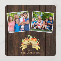 Herfst Pompoenen Houten Foto Prettig Thanksgiving