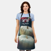 Herfst pompoenen in een rustieke tuin schort (Gedragen)