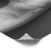 Herfst pompoenen in Wagon Black White Foto afdrukk Poster (Hoek)