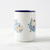 Herfst pompoenen koffie Mok, boerderij Herfst pomp Tweekleurige Koffiemok (Center)