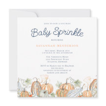Herfst pompoenen koppels Baby shower Sprinkle