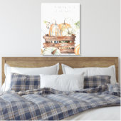 Herfst pompoenen met bijbelvers canvas afdruk (Insitu (Slaapkamer))