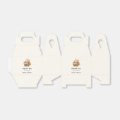 Herfst Pompoenen met bloemen en gebladerte bruilof Bedankdoosjes (Uitgevouwen)