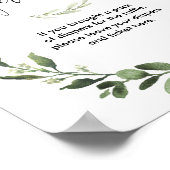 Herfst pompoenen met groen baby shower voor het lu poster (Hoek)