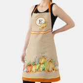 Herfst Pompoenen Monogrammed Schort (Insitu)