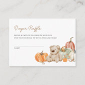 Herfst Pompoenen N Speelgoed Luier Raffle Enclosur Informatiekaartje (Voorkant)