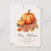 Herfst Pompoenen | Nieuw Adres Aankondiging (Voorkant)